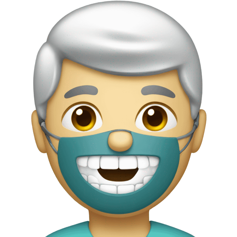 Dentist with a tool emoji