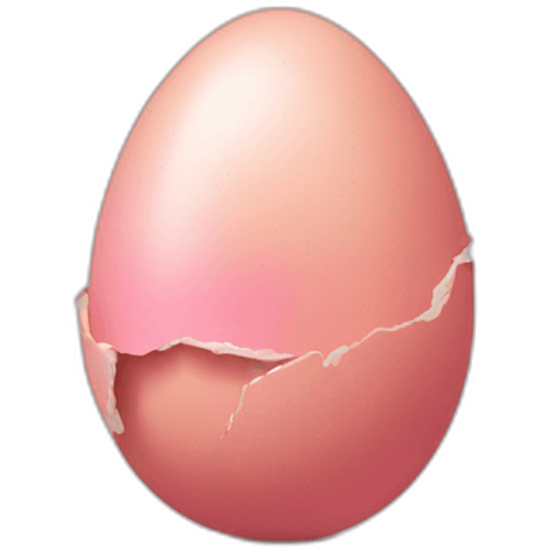 broken pink egg emoji