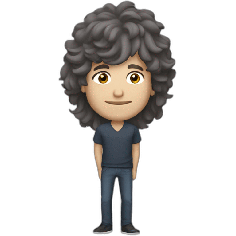 hernan cattaneo with long hair emoji