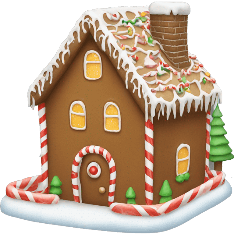 Christmas gingerbread house  emoji