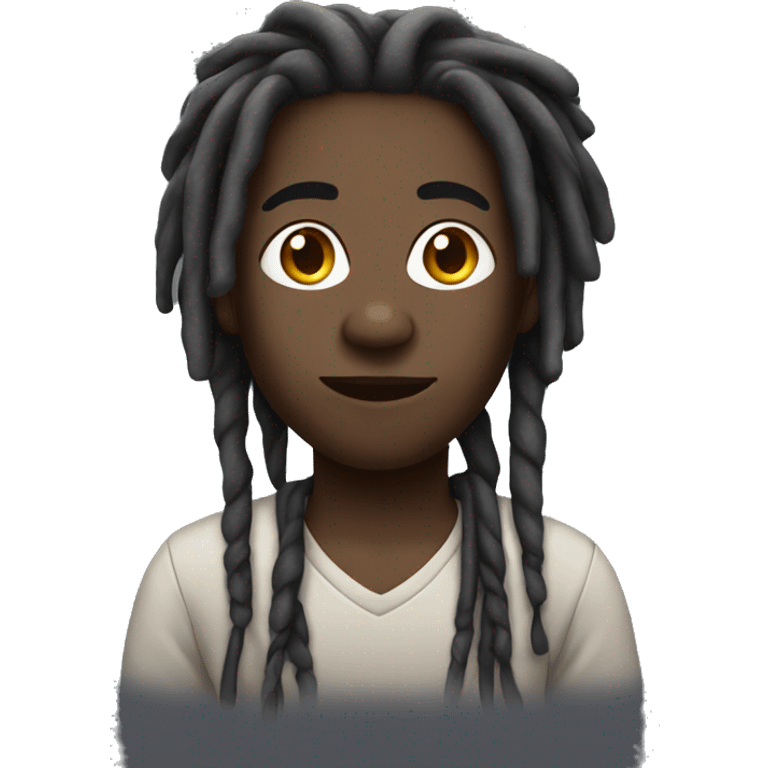 Black person with dreads emoji