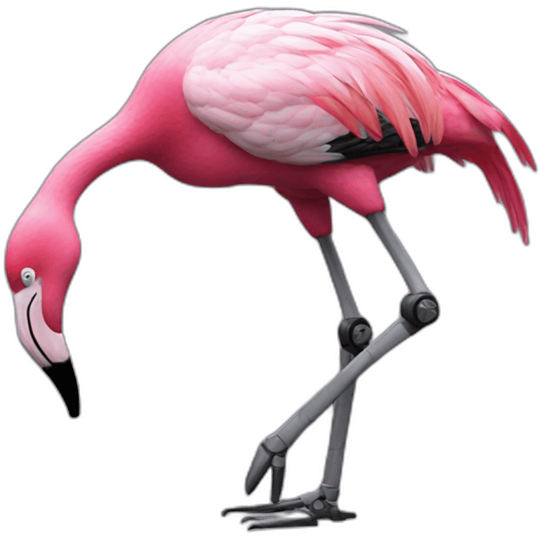 mecha flamingo dancing emoji