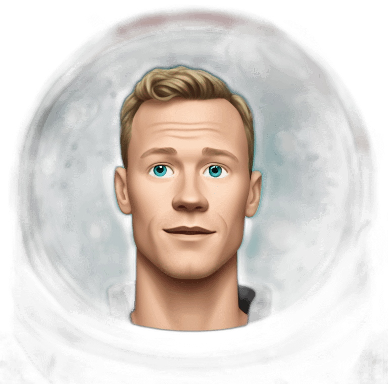 Fancy disco futuristic Jonathan Toews in spaceship bubble emoji