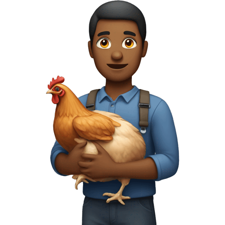  person holding chicken  emoji