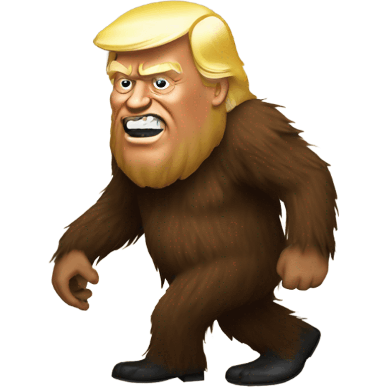 Trump with Sasquatch  emoji