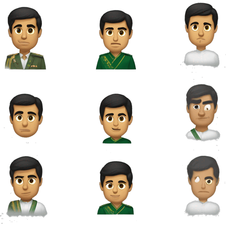 Gurbanguly Berdimuhamedow Turkmenistan emoji