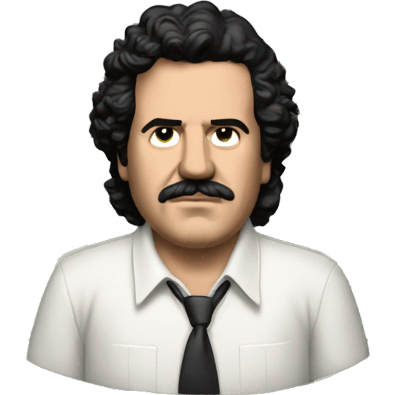 Pablo Escobar with stacks of cash  emoji