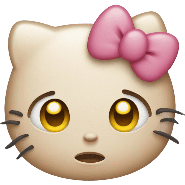 hello kitty crying face emoji