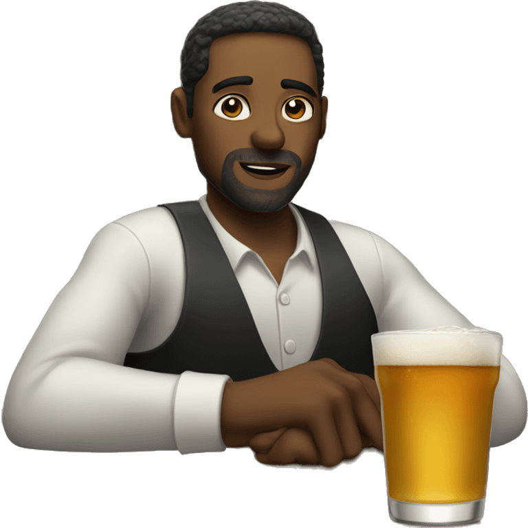 A man at the bar emoji