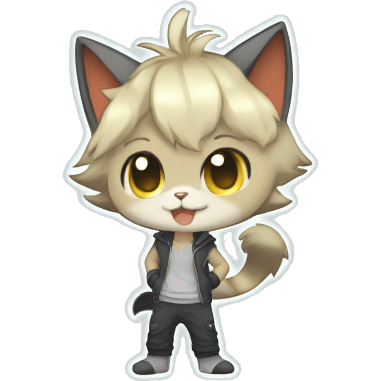 Catboy-Chibi-Sona-Shiny-Fakémon full body emoji