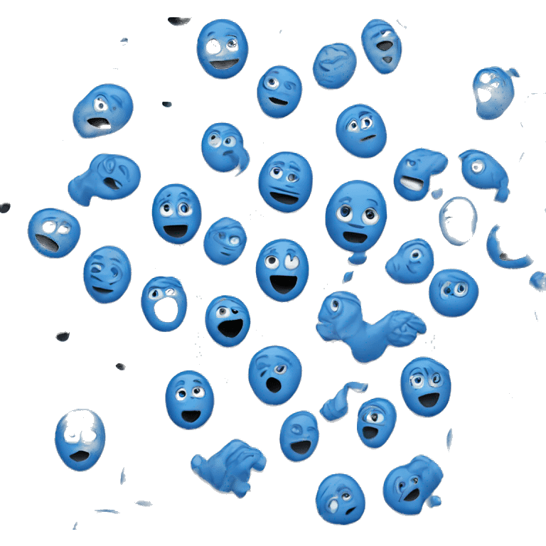 blue emoji mystery emoji