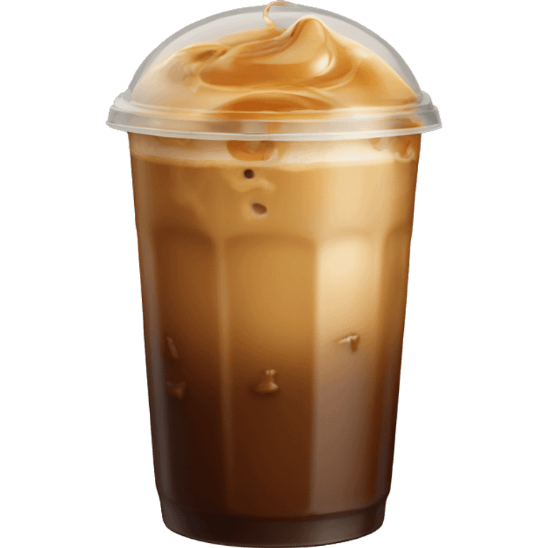 Iced coffee caramel  emoji