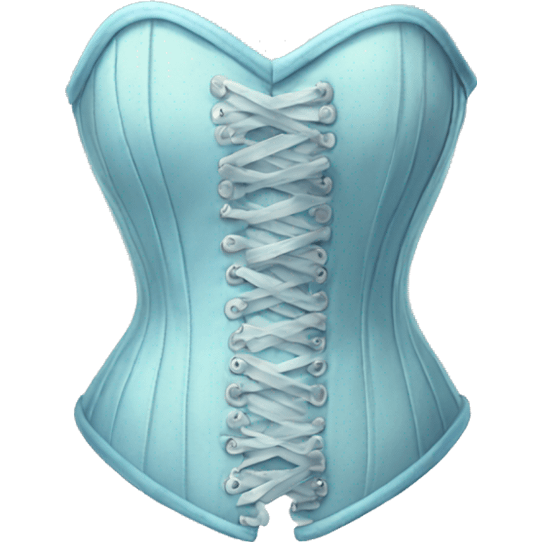 Pastel blue corset  emoji