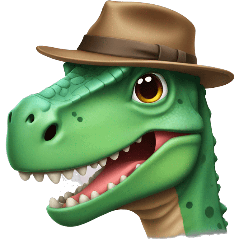 Dinosaure with a hat  emoji