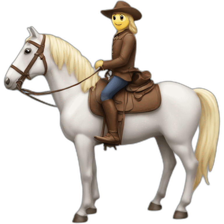 Caca sur un cheval emoji