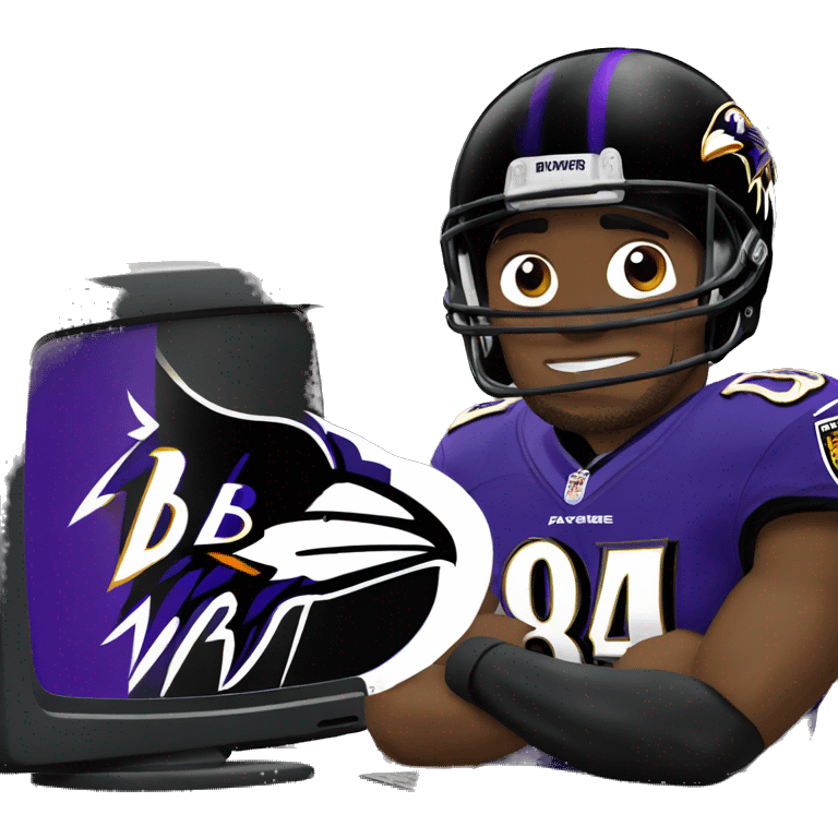 Baltimore ravens on tv emoji