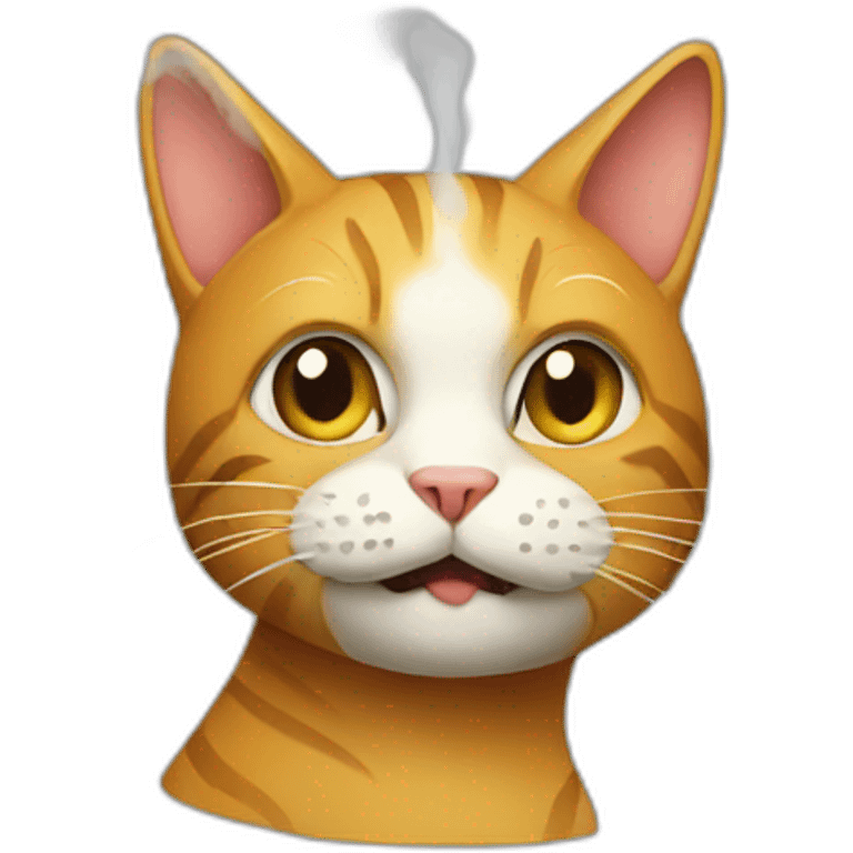 Smoking cat emoji