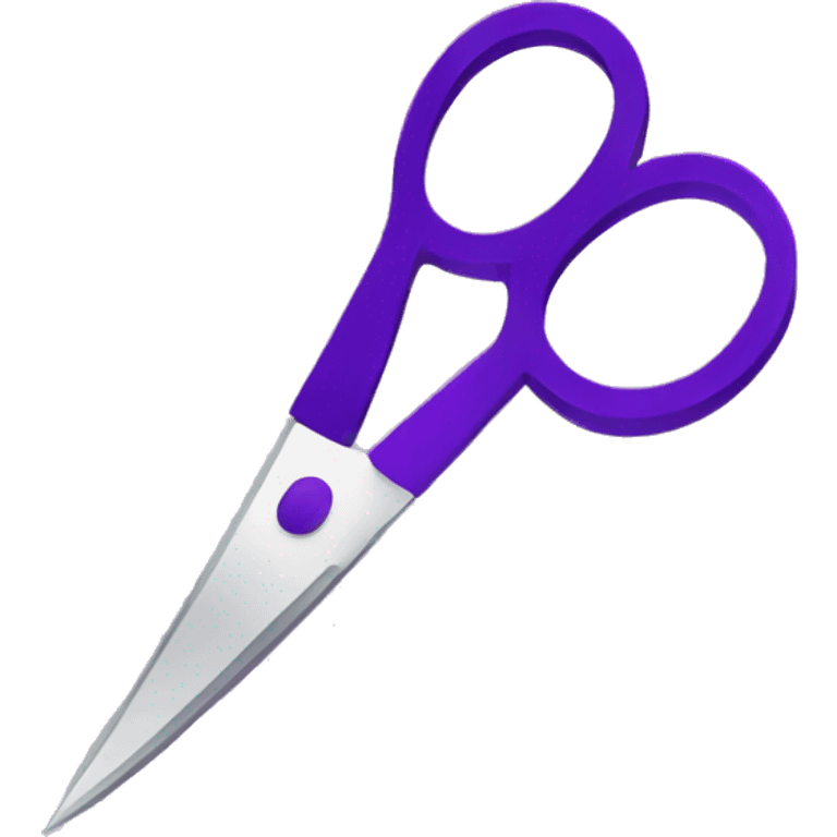 Create a simple, abstract icon emoji in dark purple with lighter accents, symbolizing creativity and professionalism in digital editing. Include an editing tool icon, like scissors or a magic wand, without any text or letters emoji