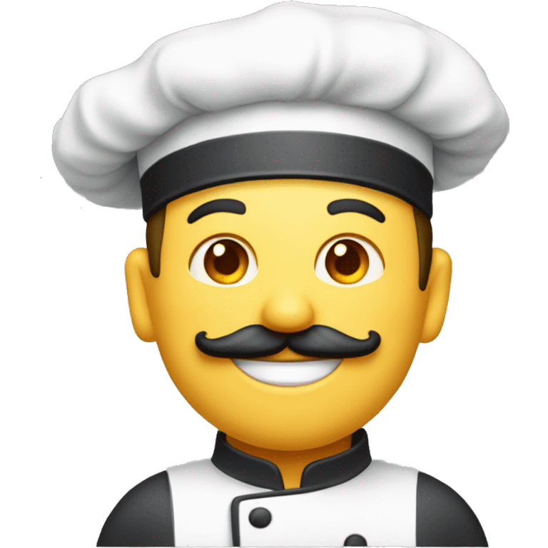 A cheerful milkman with a mustache and a chef's hat emoji