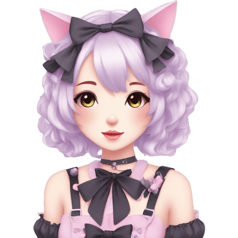 Pastel Edgy Kawaii Cute Beautiful Elegant Pretty Anime Punk Lolita Catgirl emoji