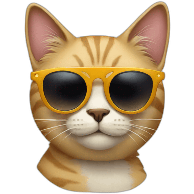 Cat with sunglasses emoji