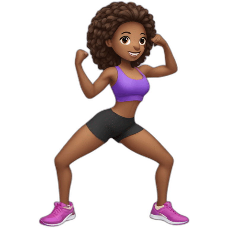 fitness girl emoji