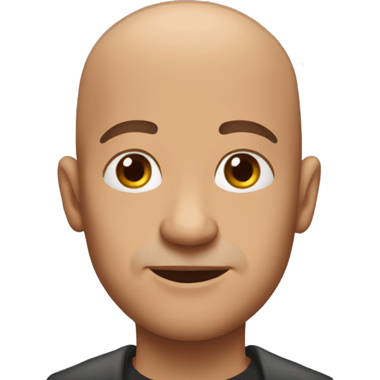 bald man saying have faith emoji