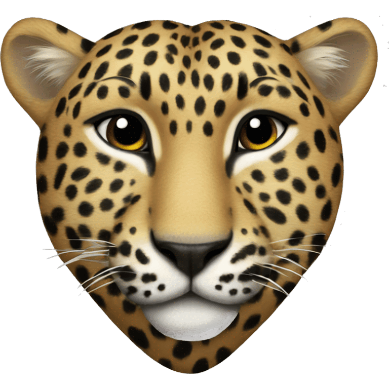 Leopard heart emoji