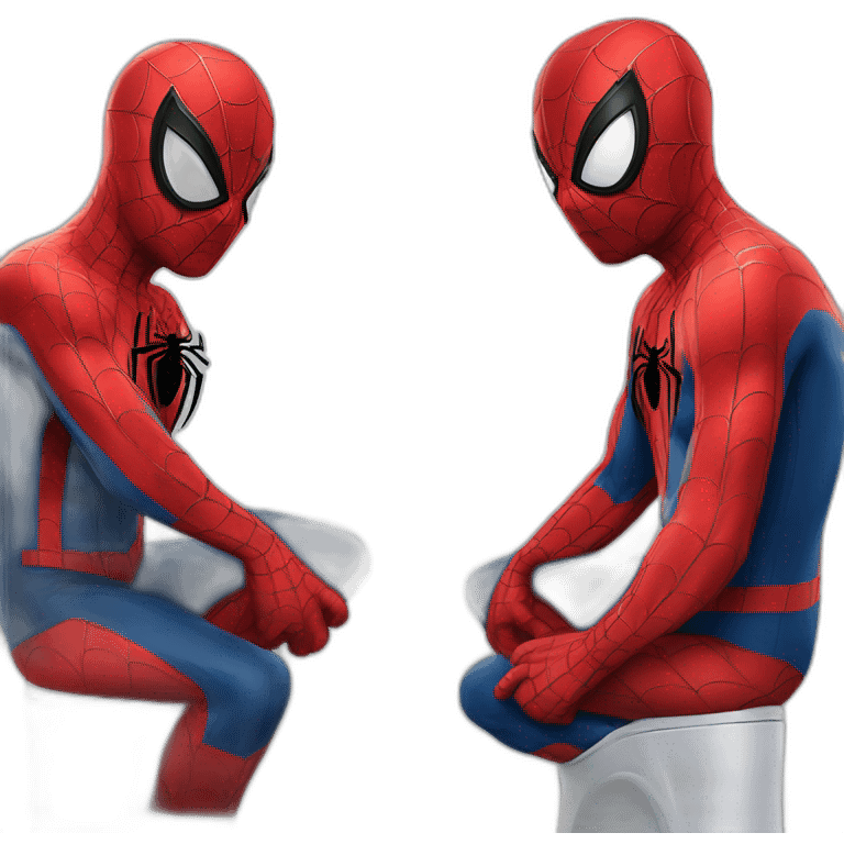 Spider man toilette emoji