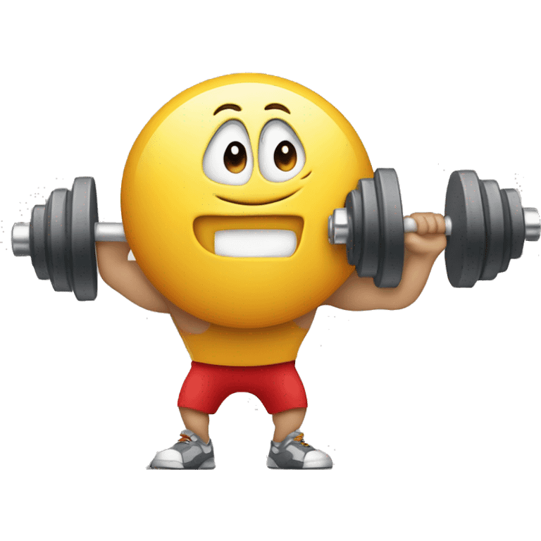 It’s gym time. A dumbbell combined with a clock  emoji