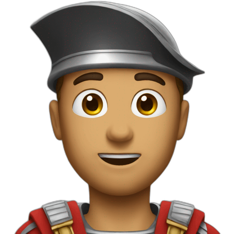 rome soldier surprised emoji