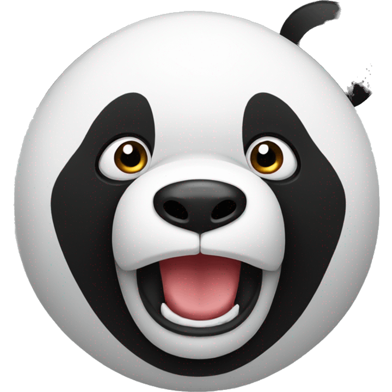 Shocked panda emoji