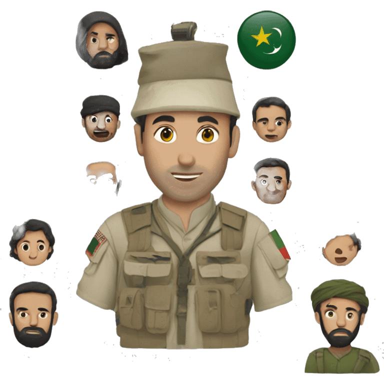 Afghanistan Pakistan emoji