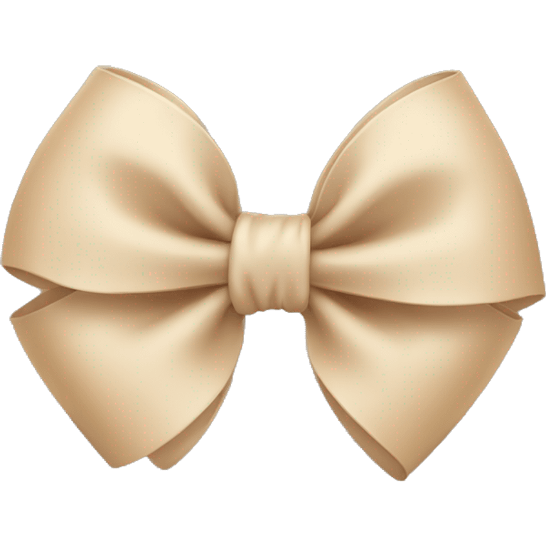 Beige cute bow emoji