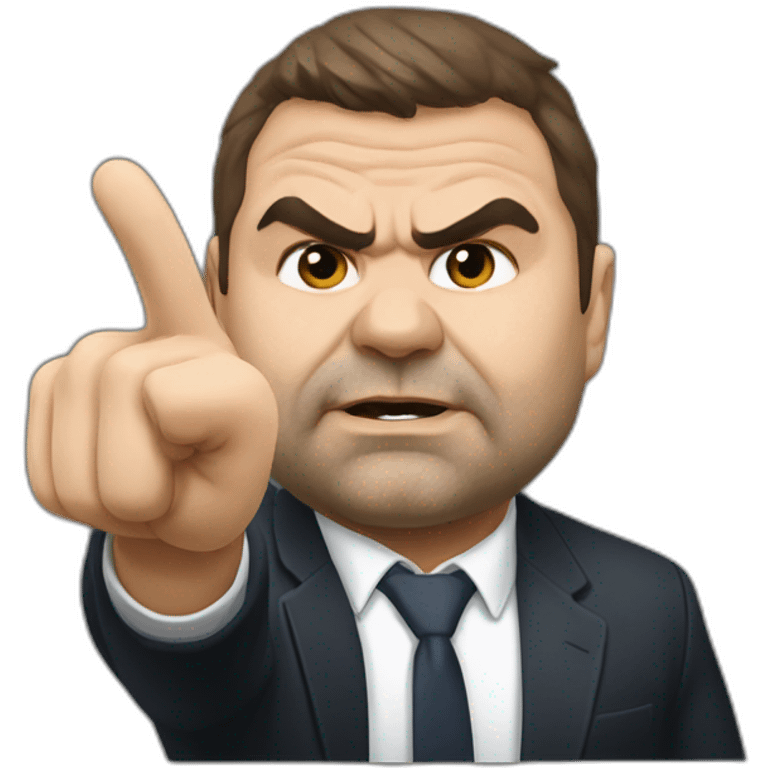 Ange postecoglou middle finger emoji