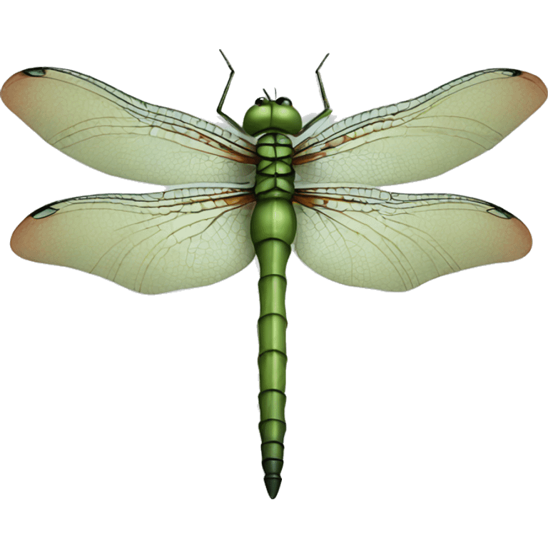 Elegant dragon fly icon emoji