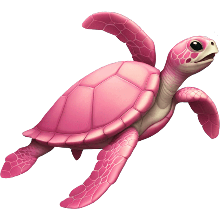 Pink sea turtle  emoji