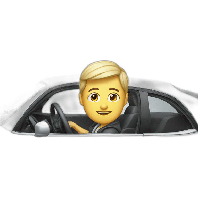 car with driver  emoji