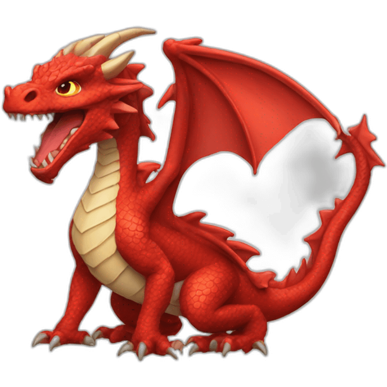 Dragon red emoji