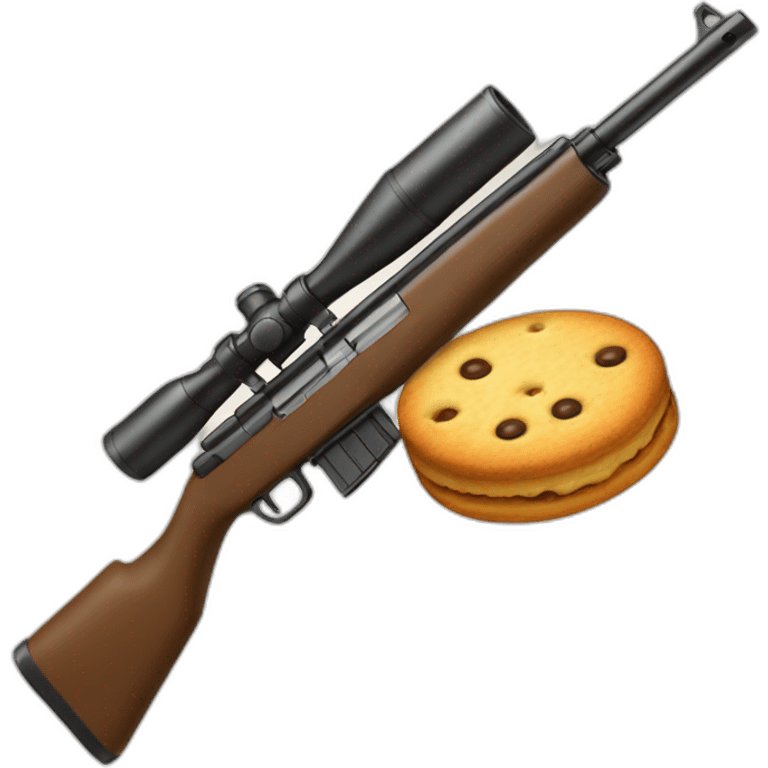 Biscuits avec fusil emoji