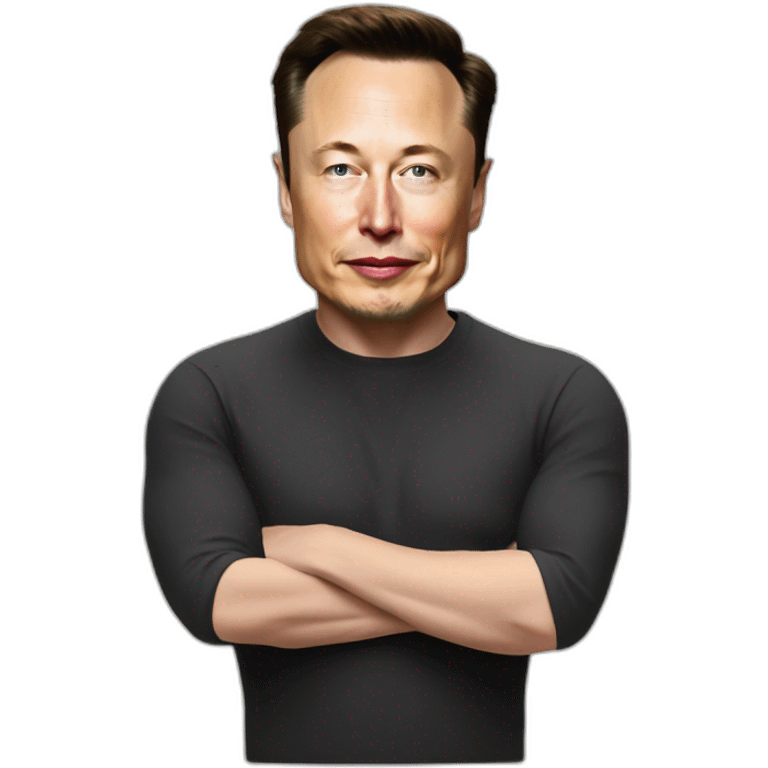 Elon musk kussing putin emoji