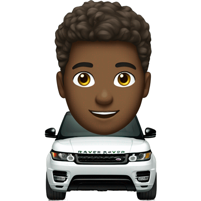 pretty brown skin boy driving range rover sport  emoji