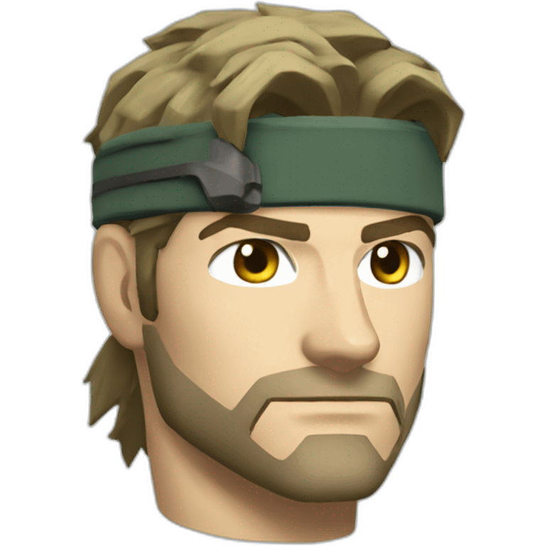 Solid Snake from metal gear emoji