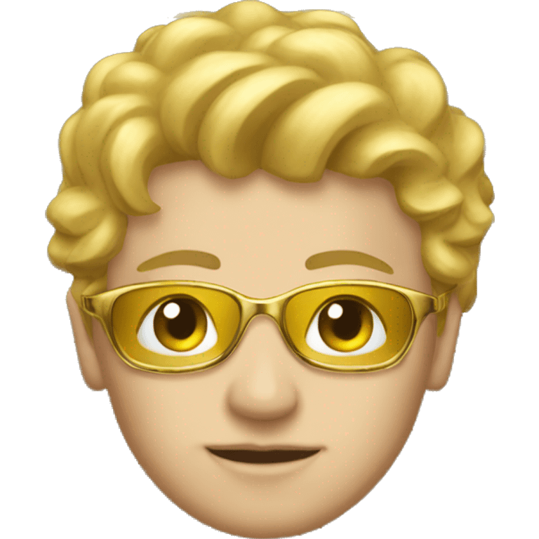 Luxury gold frame emoji