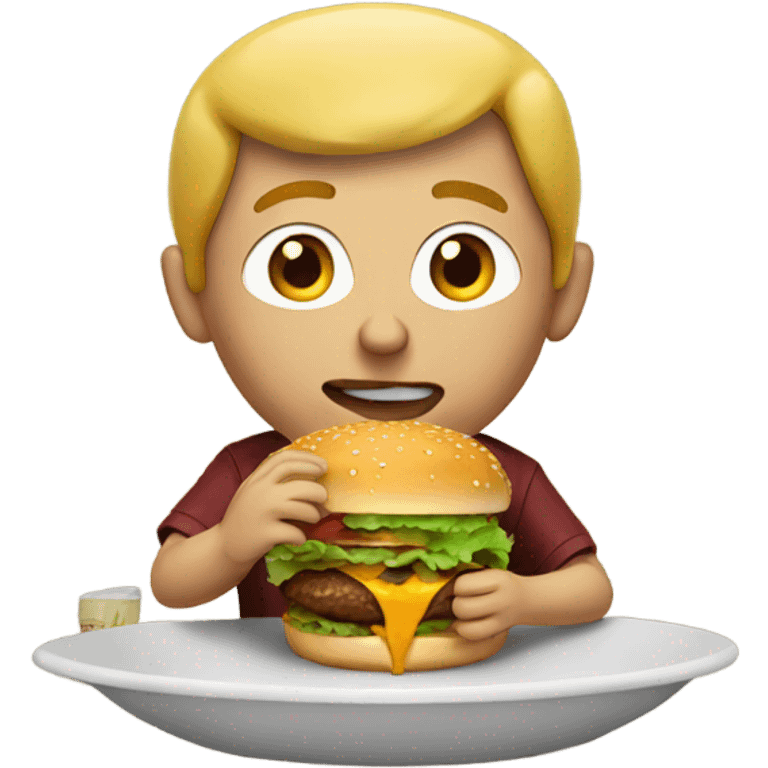 elon eating burger emoji