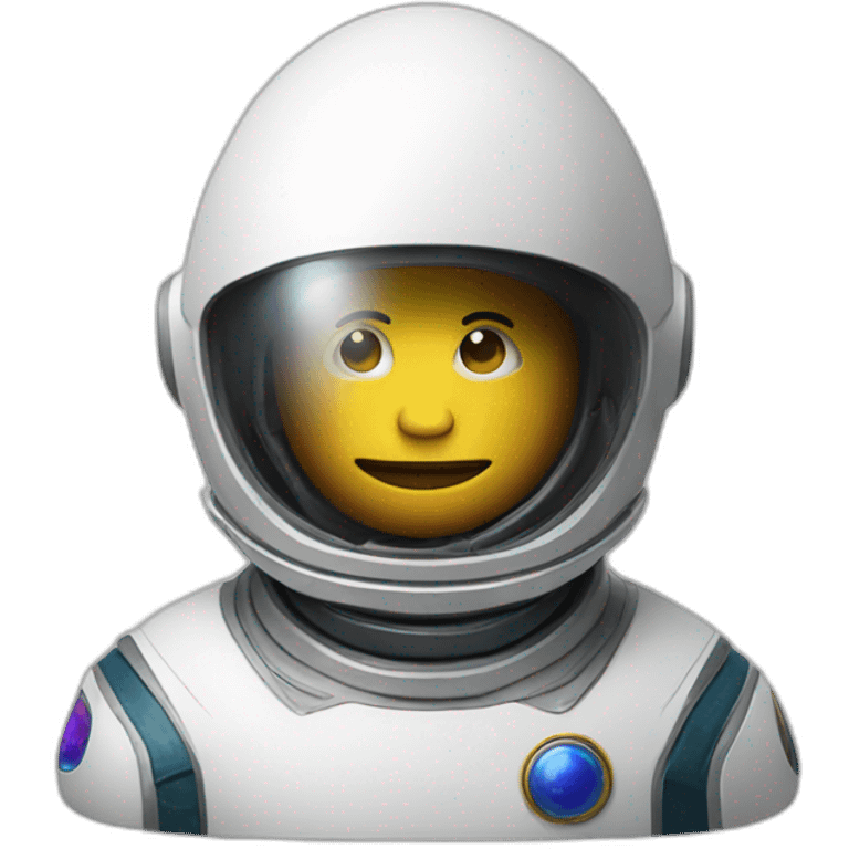 Egg space man with Helmet emoji