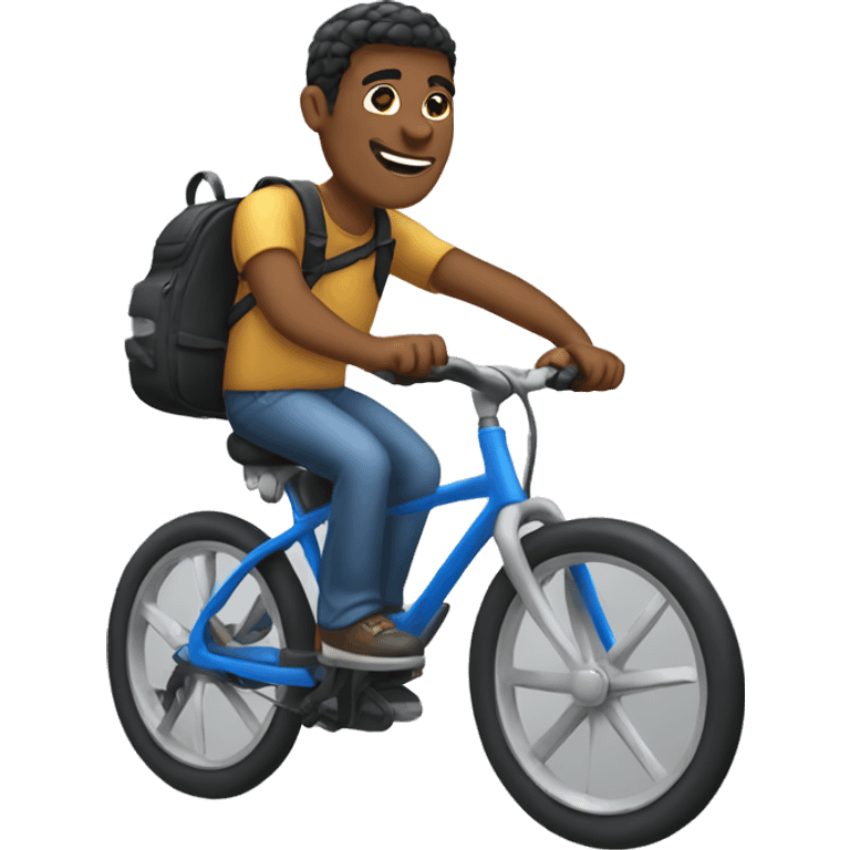 Dad on bike emoji