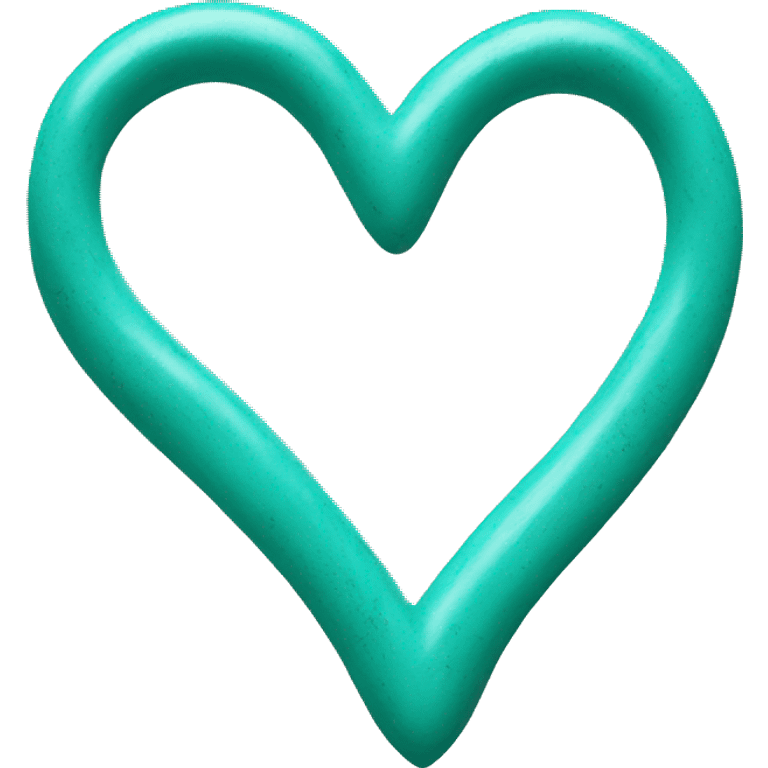 Turquoise heart emoji