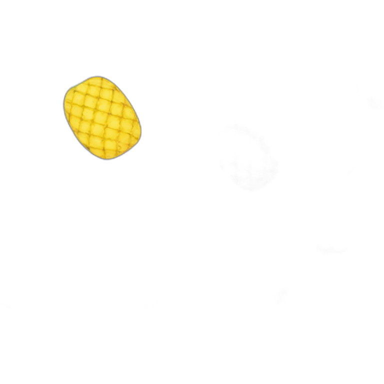 pineapple with straw and umbrella emoji