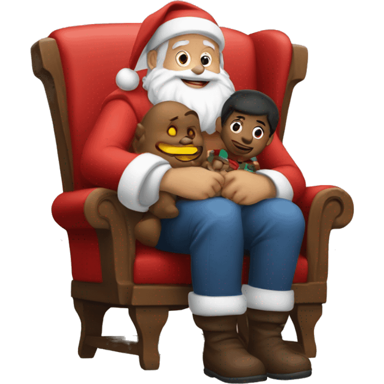 Sitting on Santa’s lap  emoji